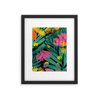 Wild Tropics Colorful Abstract Pattern Framed Art Print Gallery Image 6