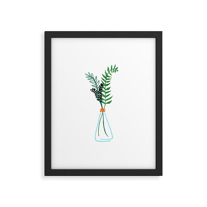 Winter Herbs / Botanical Illustration Framed Art Print Gallery Image 1