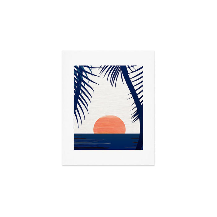 Winter Sunset / Abstract Landscape Art Print Gallery Image 1