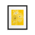 Yellow Queen Anne's Lace Illustration Framed Art Print Gallery Image 6