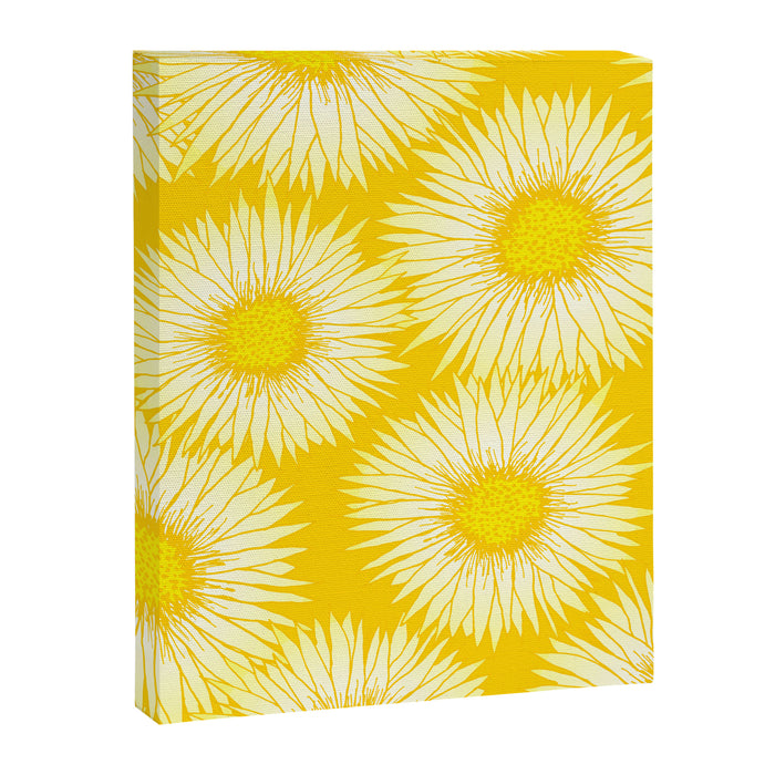 Yellow Sunflowers Floral Pattern Canvas Print Gallery Image 1