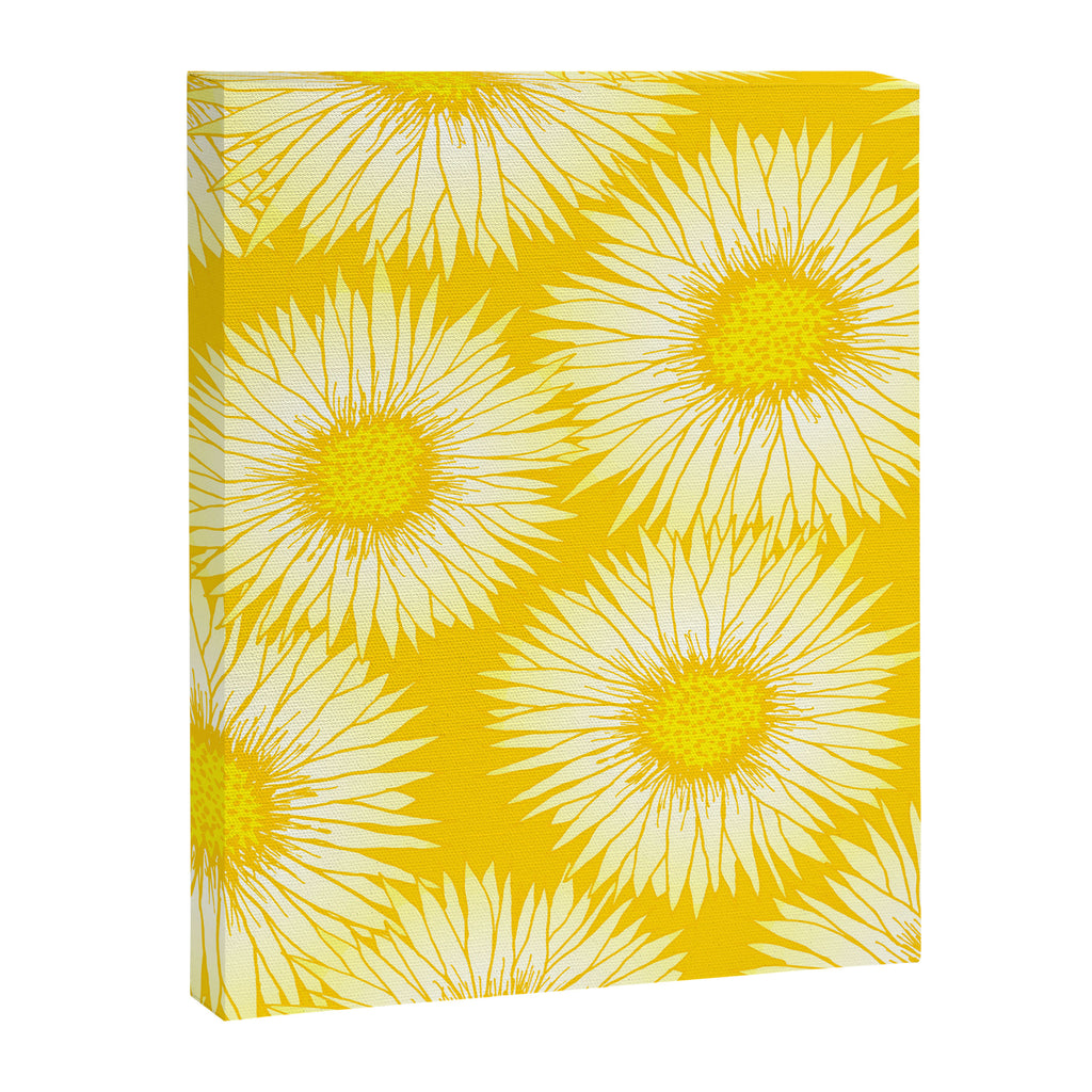 Yellow Sunflowers Floral Pattern Canvas Print Gallery Image 8