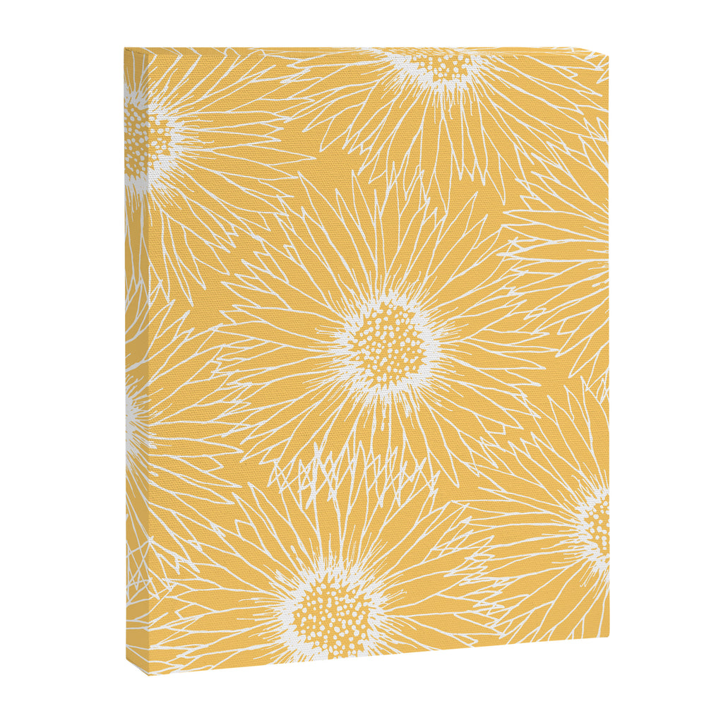 Yellow Sunflowers Line Art Canvas Print Gallery Image 8