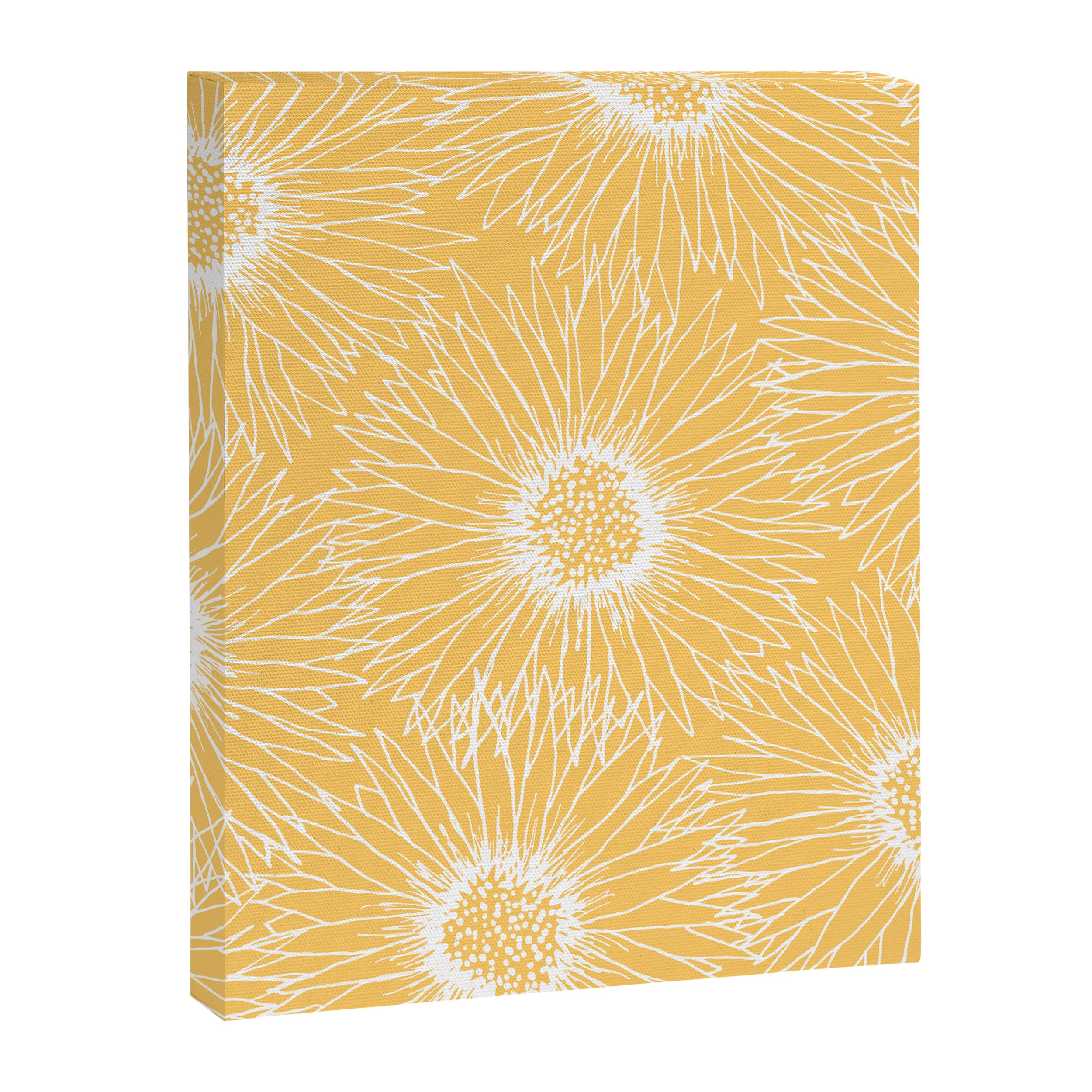 Yellow Sunflowers Line Art Canvas Print Gallery Image 8