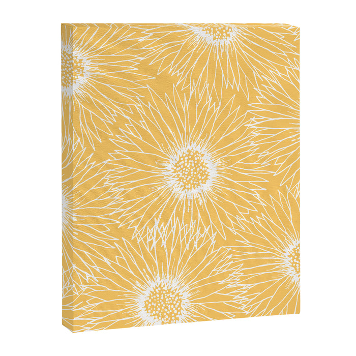 Yellow Sunflowers Line Art Canvas Print Gallery Image 1
