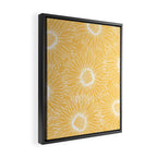 Yellow Sunflowers Line Art Framed Canvas Print Gallery Image 2