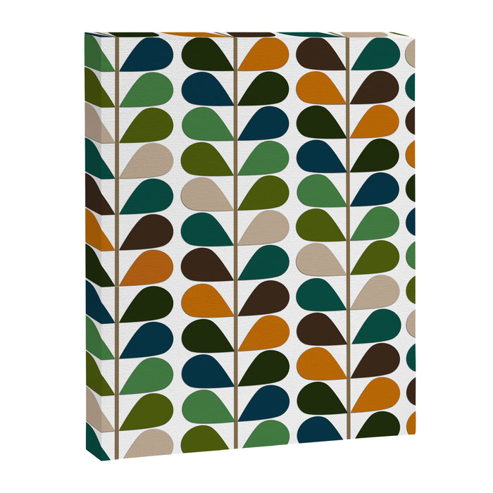 Mid Century Modern Fern Pattern Canvas Print Gallery Image 1