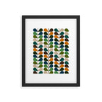 Mid Century Modern Fern Pattern Framed Art Print Gallery Image 6