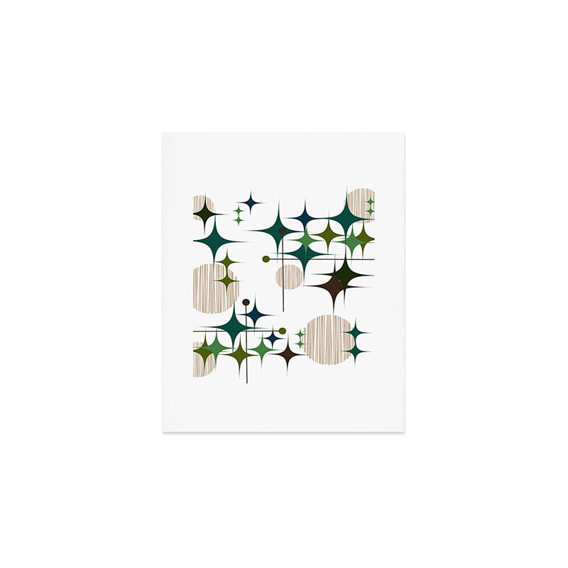 Starbursts and Globes 1A Art Print Gallery Image 1