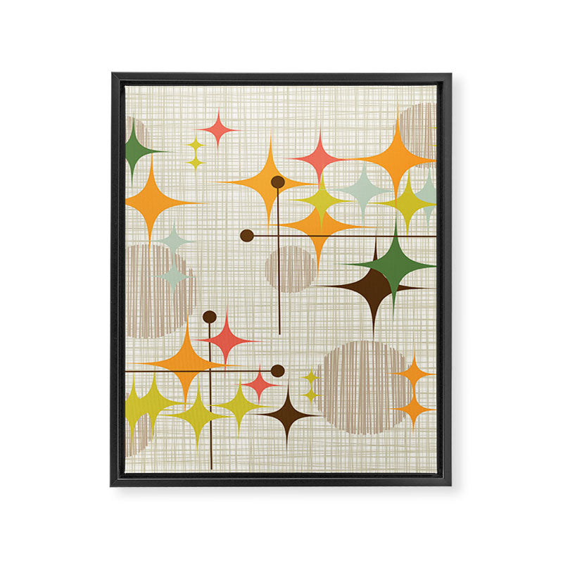 Starbursts and Globes 3 Framed Canvas Print Gallery Image 8