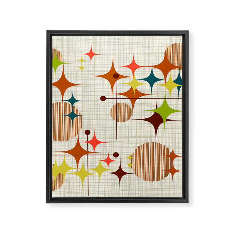 Starbursts and Globes 4 Framed Canvas Print Gallery Image 8