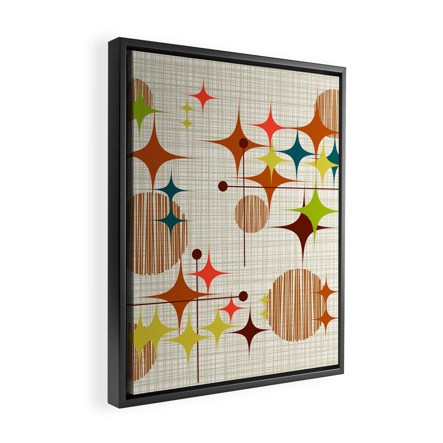 Starbursts and Globes 4 Framed Canvas Print Gallery Image 2