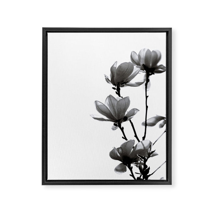 BLACK MAGNOLIA Framed Canvas Print Gallery Image 1