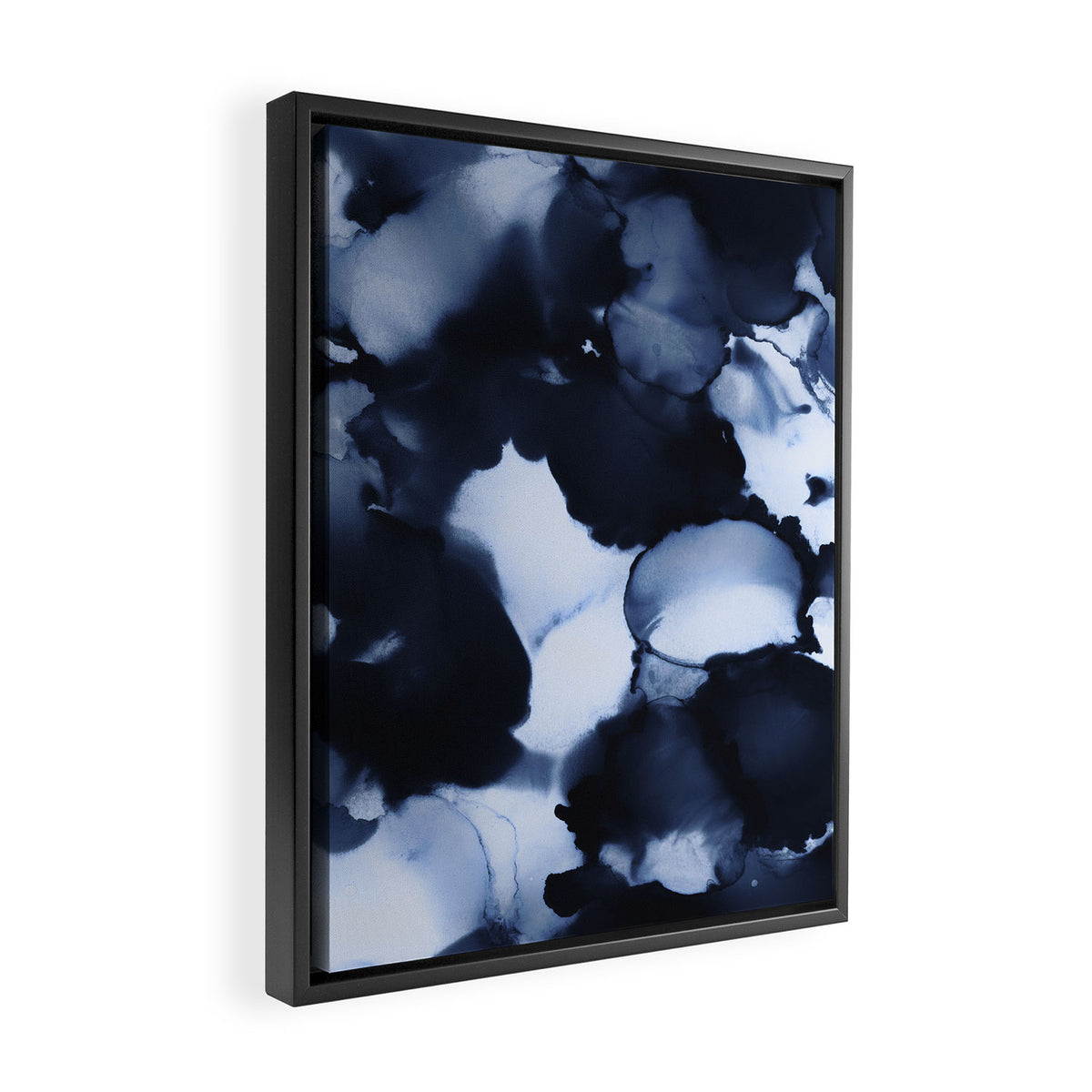 BLUE INK 22 Framed Canvas Print Gallery Image 2