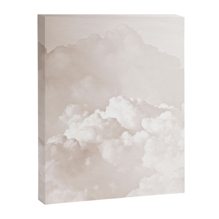COTTON CANDY CLOUDS BEIGE by Monika Strigel Canvas Print Gallery Image 1