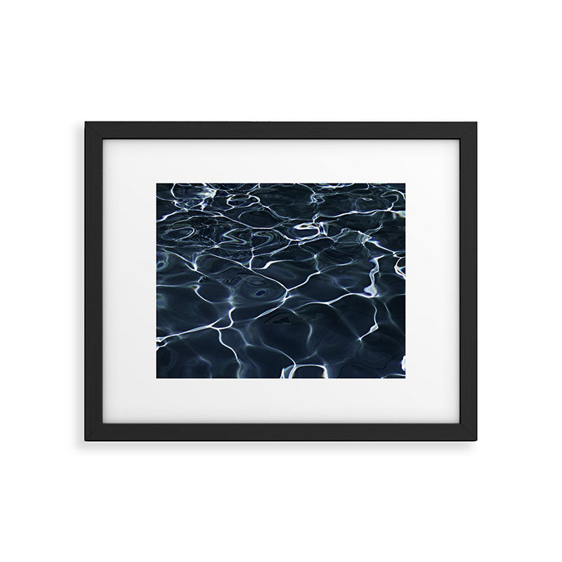 DARK BLUE -  WATER Framed Art Print Gallery Image 4