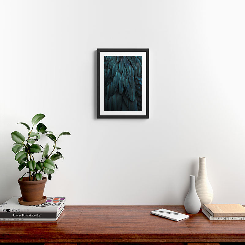 DARK FEATHERS Framed Art Print Gallery Image 2