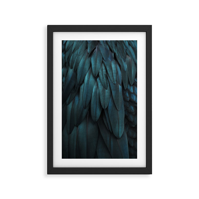 DARK FEATHERS Framed Art Print Gallery Image 3