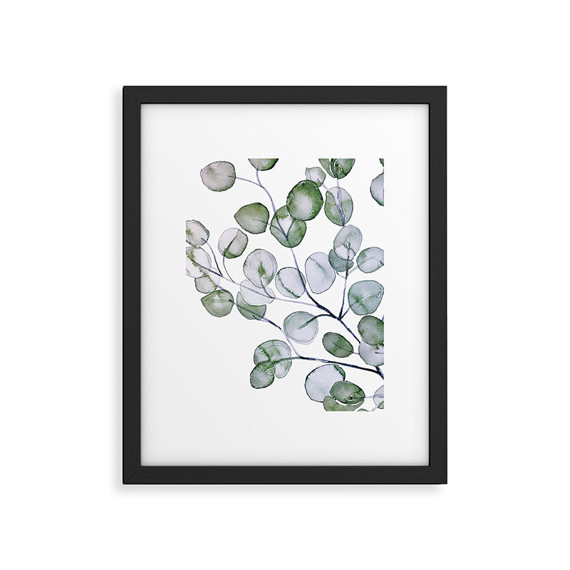Eucalyptus Green Watercolor Framed Art Print Gallery Image 6
