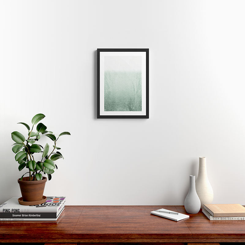 FADING GREEN EUCALYPTUS Framed Art Print Gallery Image 2