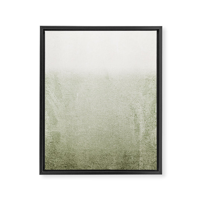 FADING GREEN SAGE Framed Canvas Print Gallery Image 1