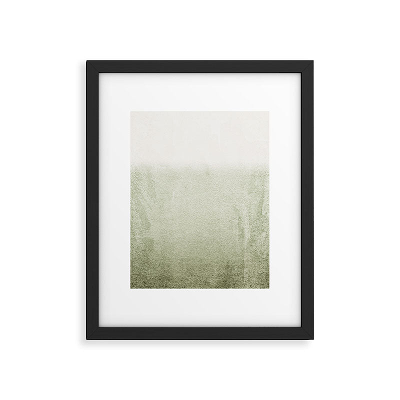 FADING GREEN SAGE Framed Art Print Gallery Image 5