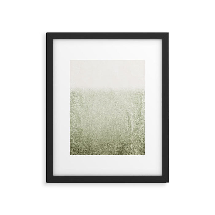 FADING GREEN SAGE Framed Art Print Gallery Image 1