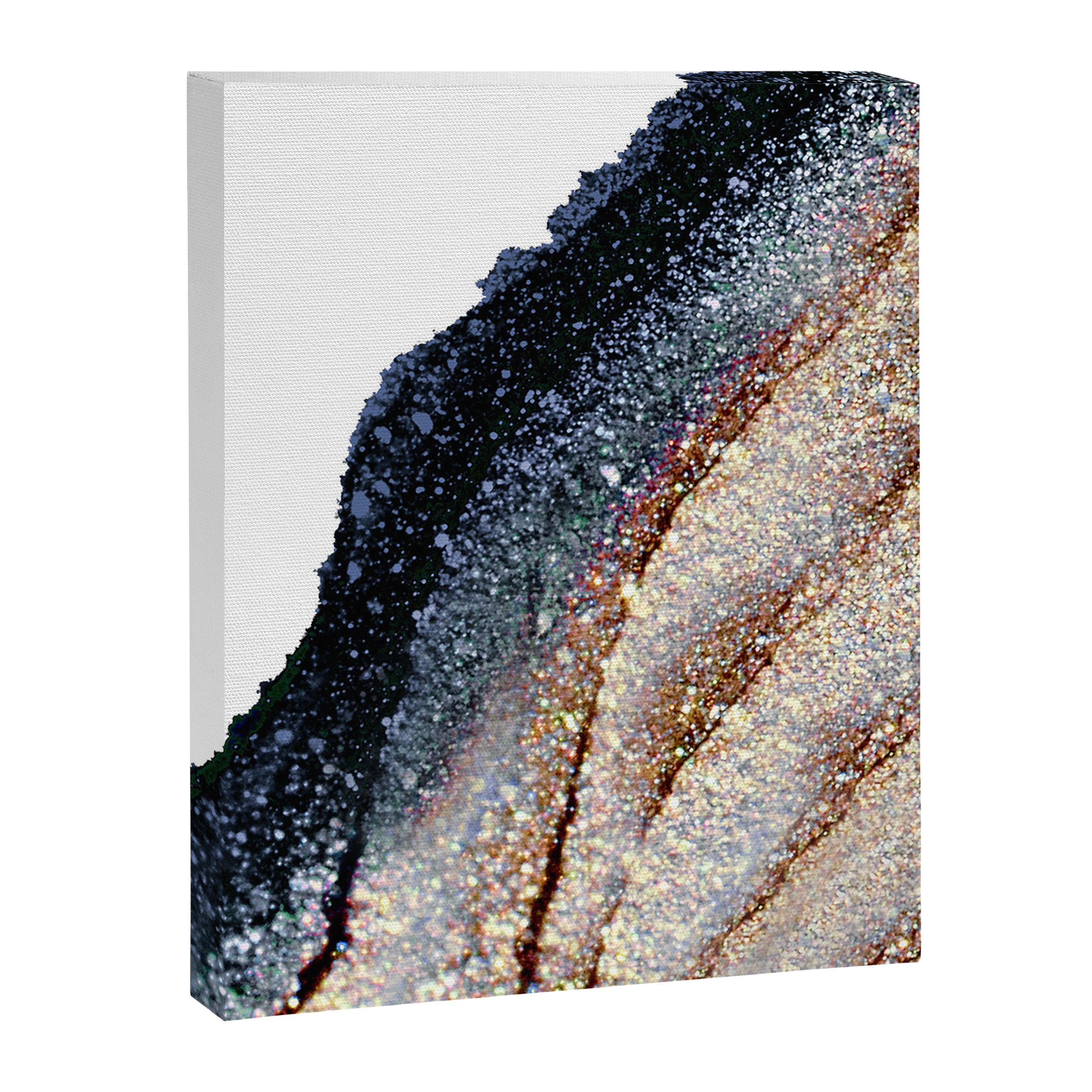 FLAWLESS GREY & GOLD Canvas Print Gallery Image 8