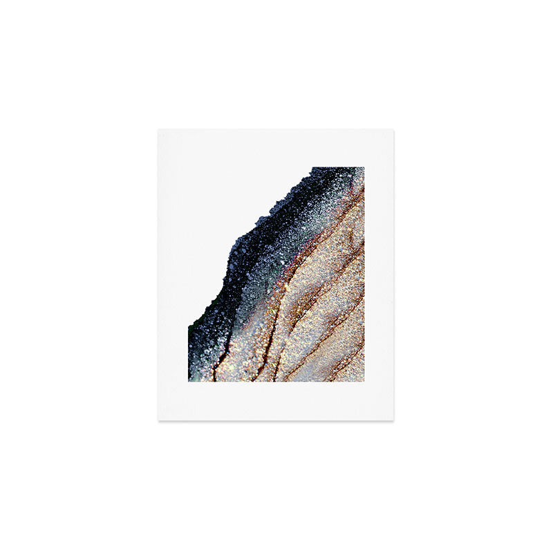 FLAWLESS GREY & GOLD Art Print Gallery Image 1