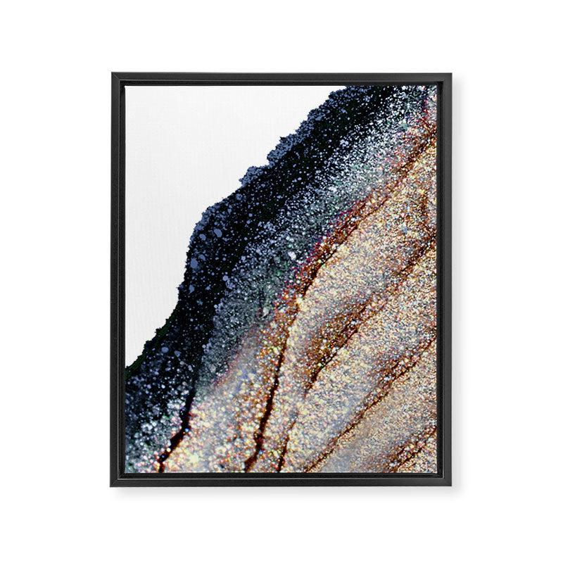 FLAWLESS GREY & GOLD Framed Canvas Print Gallery Image 8