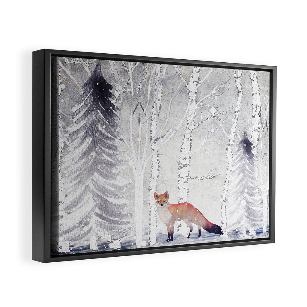 FOX FOX FOX Framed Canvas Print Gallery Image 2