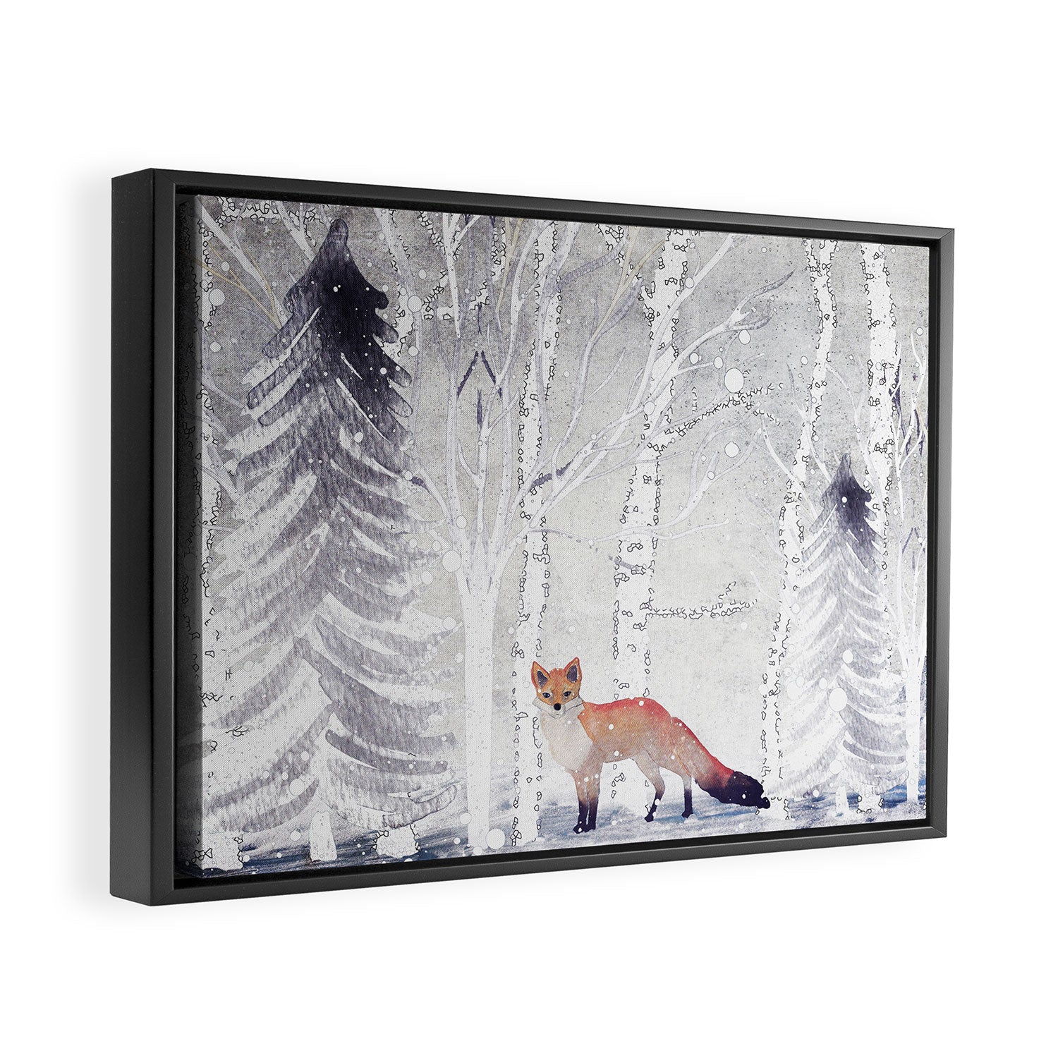 FOX FOX FOX Framed Canvas Print Gallery Image 2
