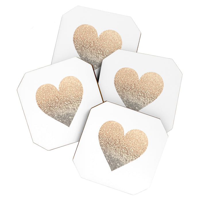 GOLD HEART Coaster Gallery Image 1