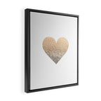 GOLD HEART Framed Canvas Print Gallery Image 2