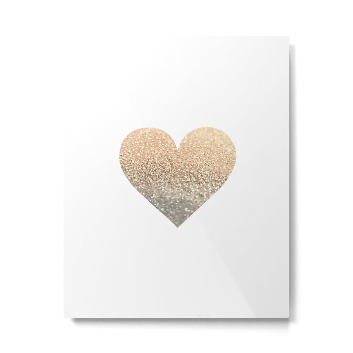 GOLD HEART Metal Print Gallery Image 1