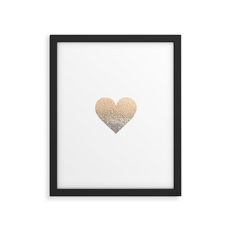 GOLD HEART Framed Art Print Gallery Image 6