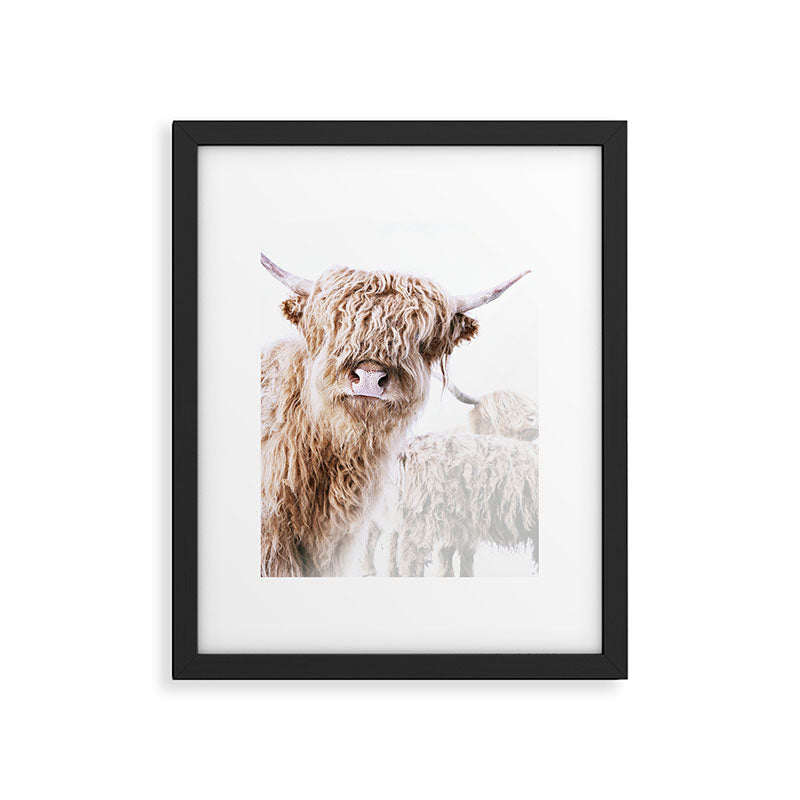 HIGHLAND CATTLE LULU Framed Art Print Gallery Image 4
