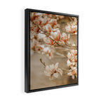 MAGNOLIA PEACH BLOSSOM TREE Framed Canvas Print Gallery Image 2