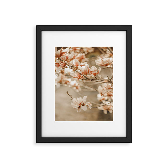 MAGNOLIA PEACH BLOSSOM TREE Framed Art Print Gallery Image 1