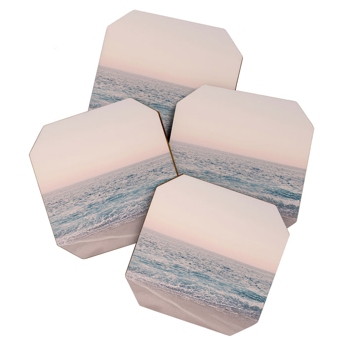 ROSEGOLD BEACH MORNING LANDSCAPE Coaster Gallery Image 1