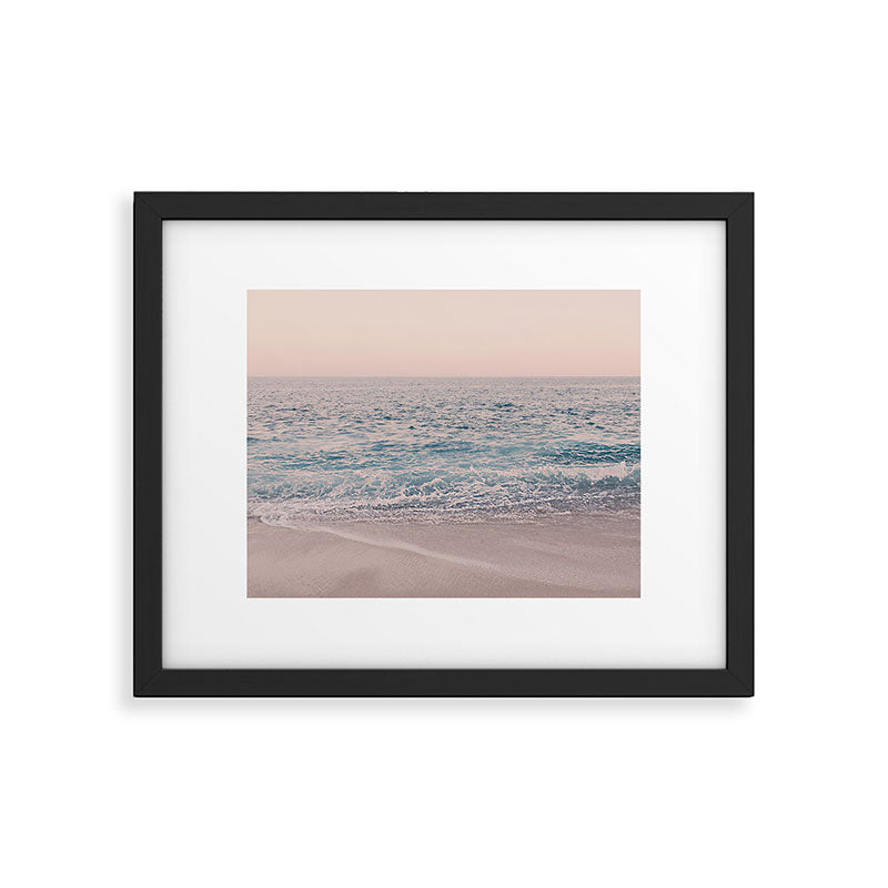 ROSEGOLD BEACH MORNING LANDSCAPE Framed Art Print Gallery Image 4