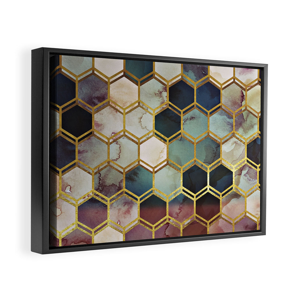 RUGGED MARBLE Framed Canvas Print Gallery Image 2