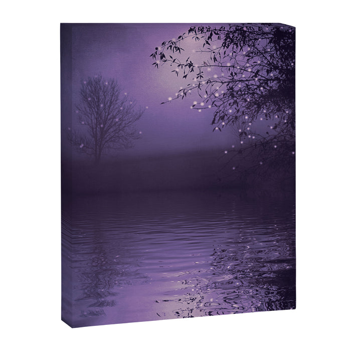 SONG OF THE NIGHTBIRD - LAVENDER Canvas Print Gallery Image 1