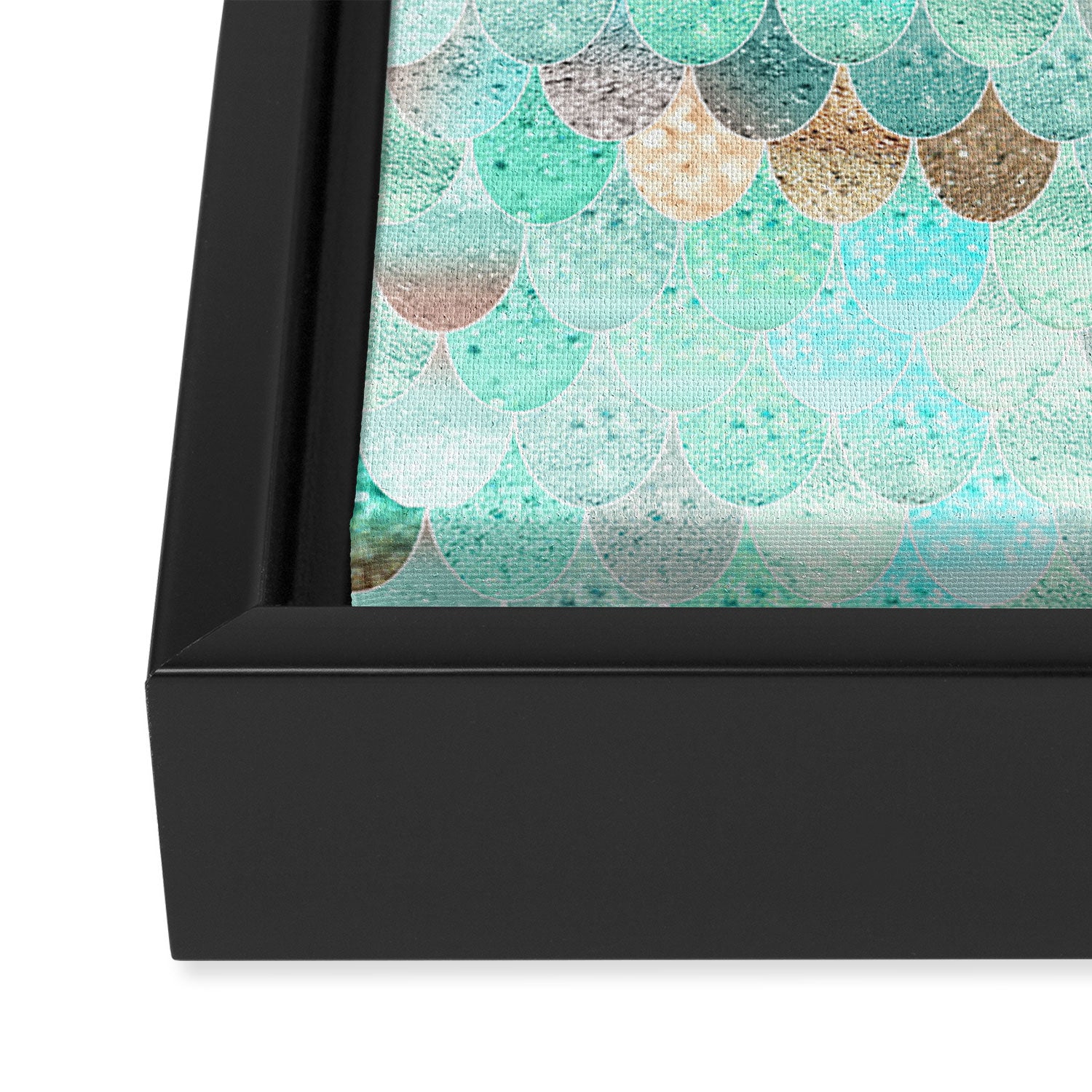 SUMMER MERMAID Framed Canvas Print Gallery Image 3
