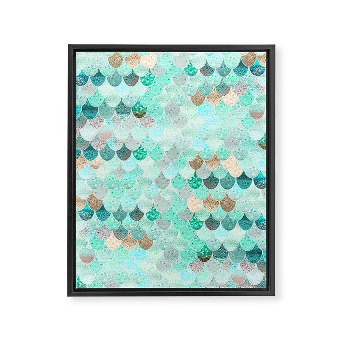 SUMMER MERMAID Framed Canvas Print Gallery Image 1