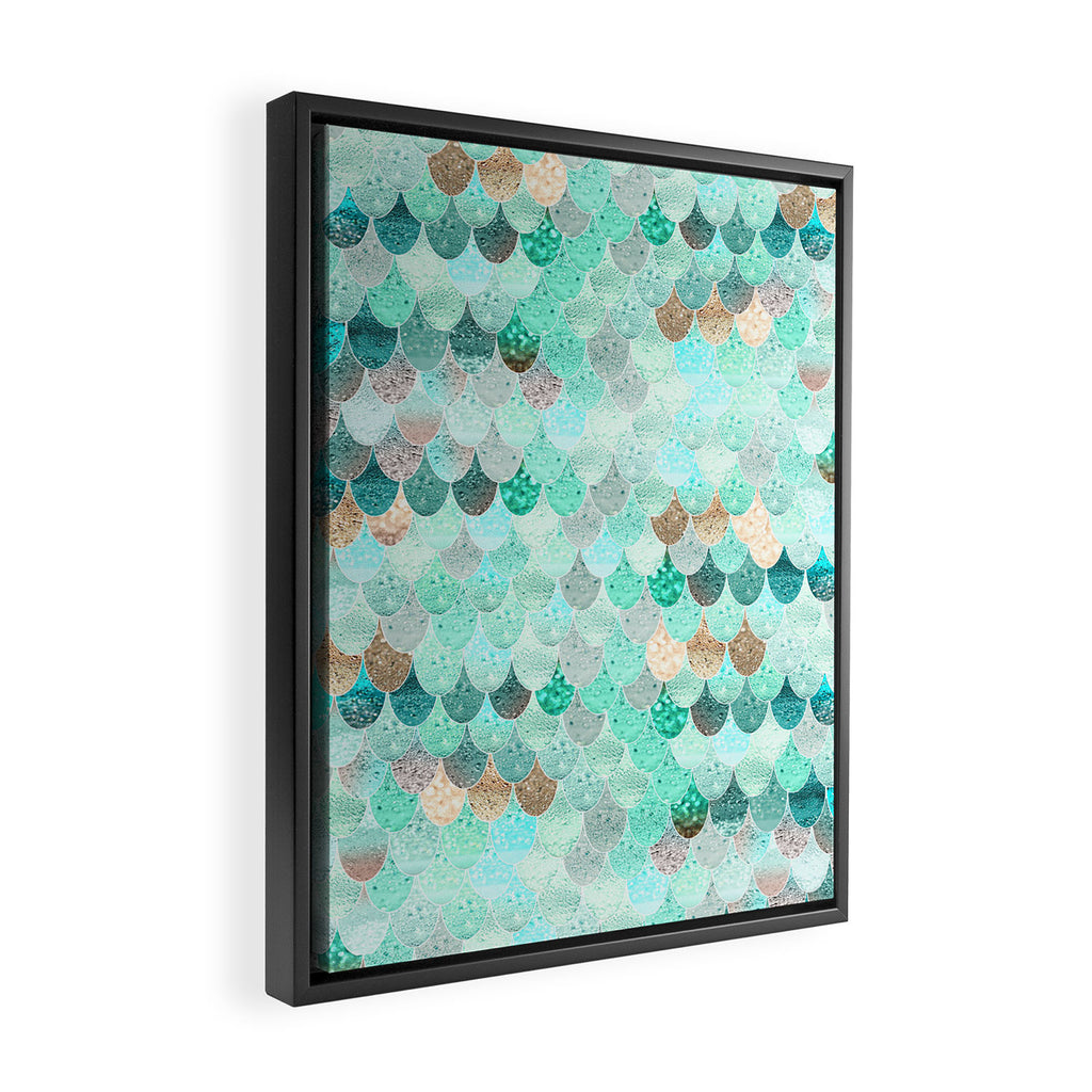 SUMMER MERMAID Framed Canvas Print Gallery Image 2
