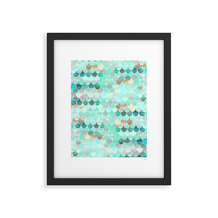 SUMMER MERMAID Framed Art Print Gallery Image 1