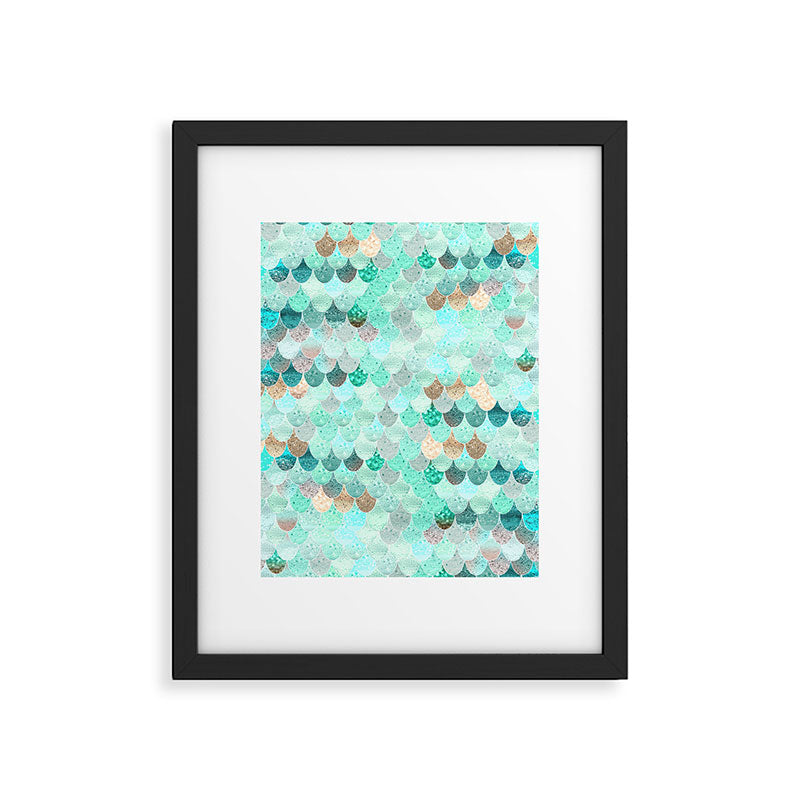 SUMMER MERMAID Framed Art Print Gallery Image 4
