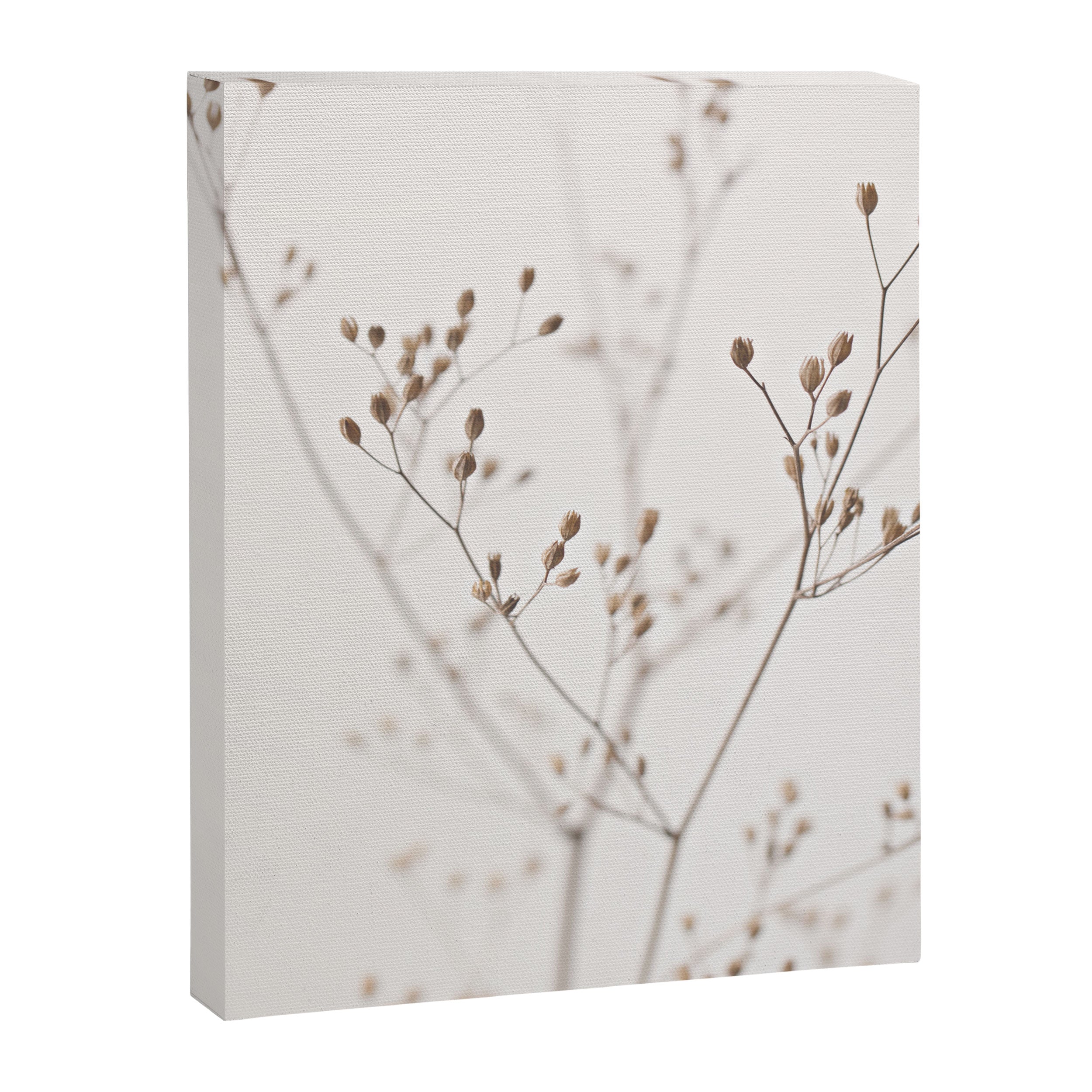 WILDFLOWERS NATURAL BEIGE 1 Canvas Print Gallery Image 6