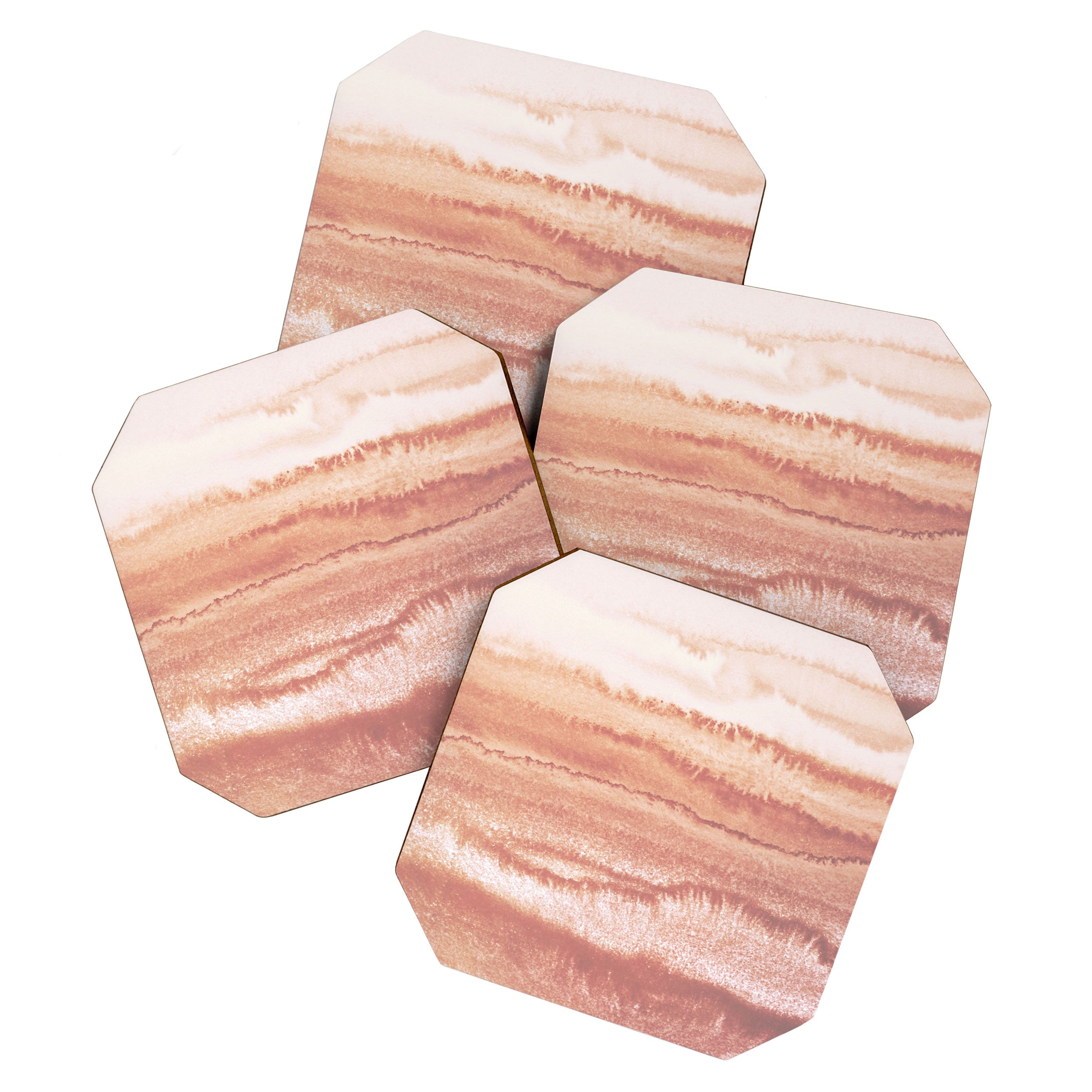 WITHIN THE TIDES BURNISH EARTH by Monika Strigel Coaster Gallery Image 1